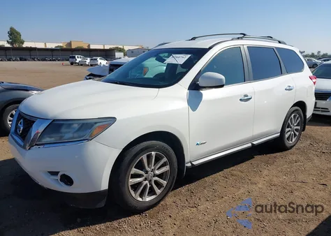 2014 Nissan Pathfinder Hybrid Sv из США, поврежденный, VIN 5N1CR2MN1EC645844